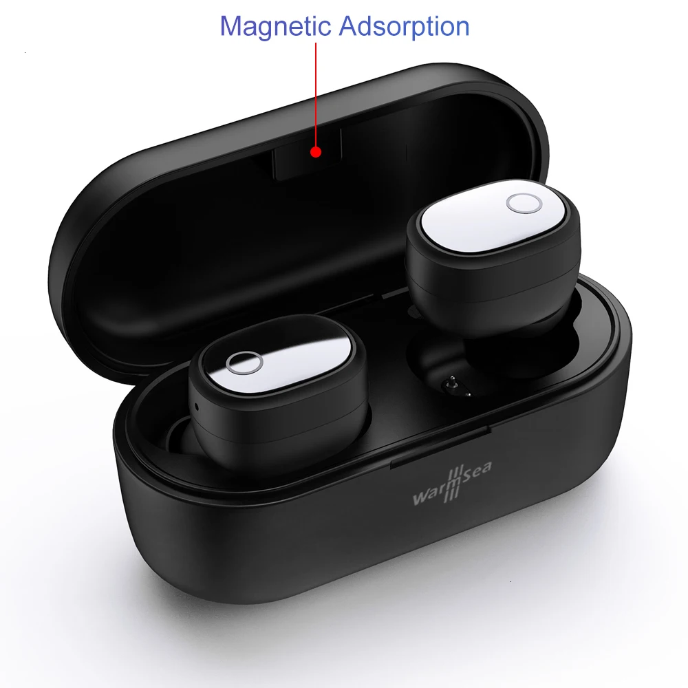 Наушники WarmSea TWS Bluetooth 5,0, отличное качество звука, беспроводные наушники, гарнитура, спортивные наушники