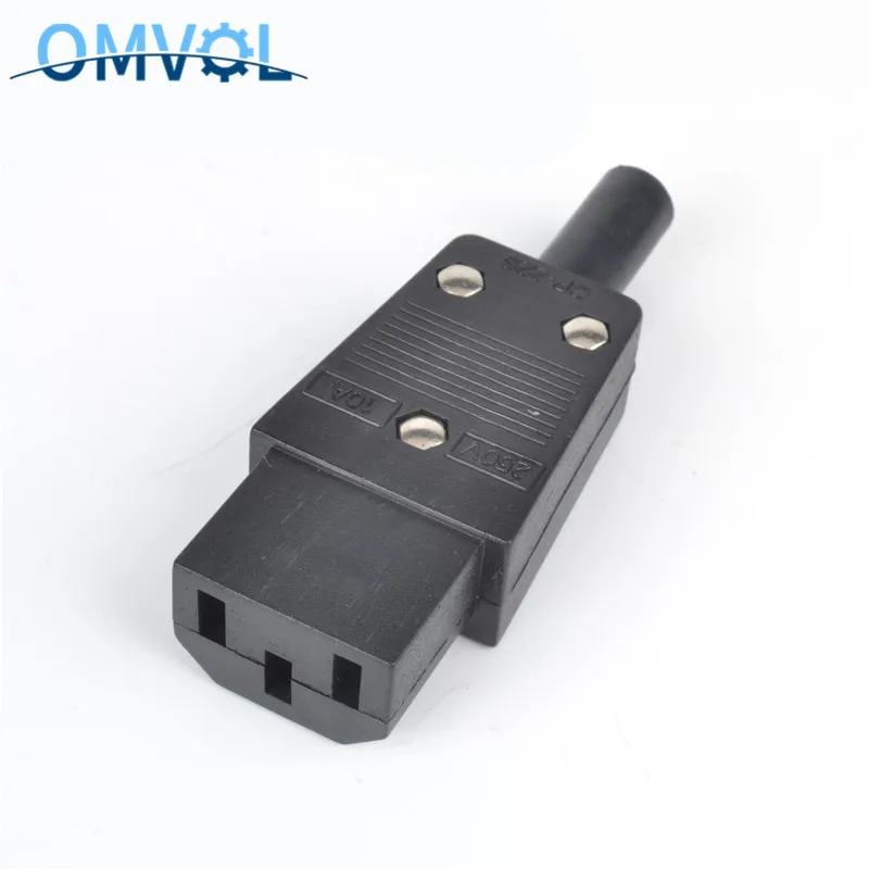 Новинка оптовая цена черная розетка переключаемый разъем питания 3pin 10A /250V |