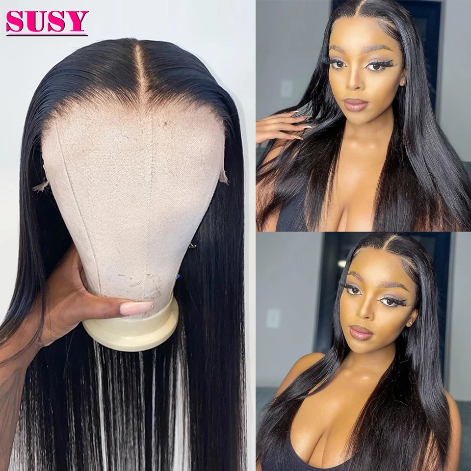 

Парик женский прозрачный из натуральных волос, на сетке, 30 дюймов