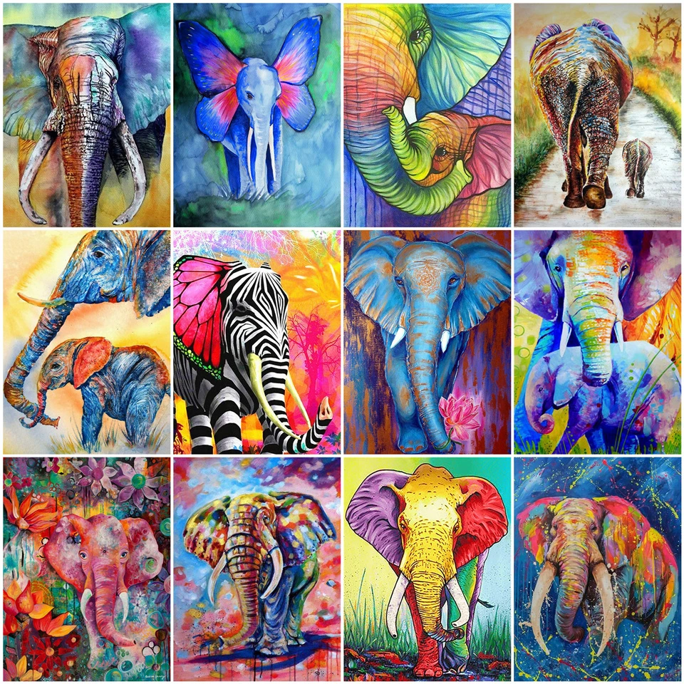 AZQSD полностью квадратная Алмазная картина мозаика животное 5D DIY наборы Стразы