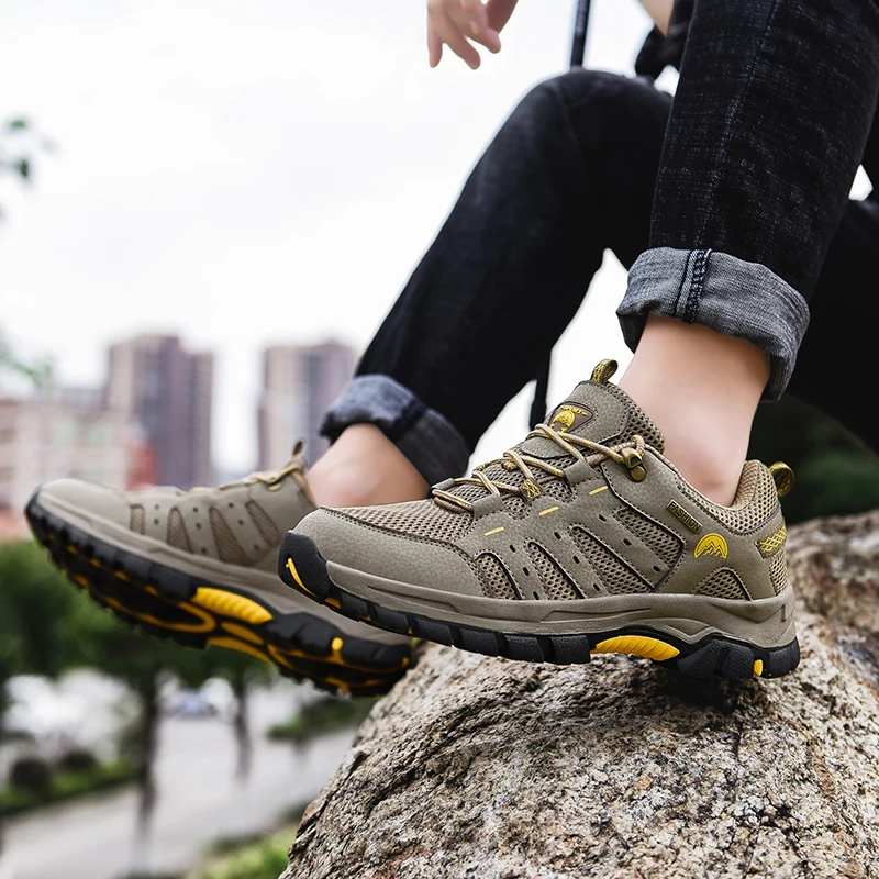 Летние кроссовки для пеших прогулок Мужская Уличная обувь треккинга