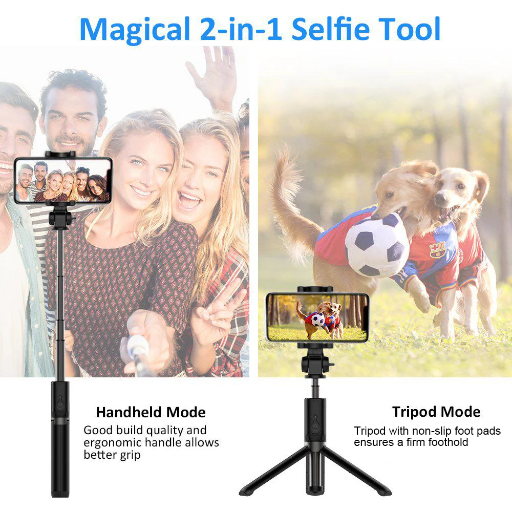 

Tripod for Camera Bluetooth Monopod 3 In 1 Tripod Stand for Xiaomi IOS Portable Outdoor Smartphone Tripods with Remote Control