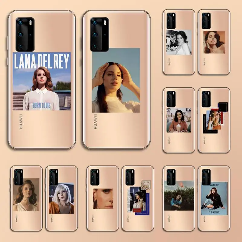 

Lana Del Rey Phone Case Transparent for Huawei P20 P30 P40 lite pro P smart 2019 honor 8x 10i