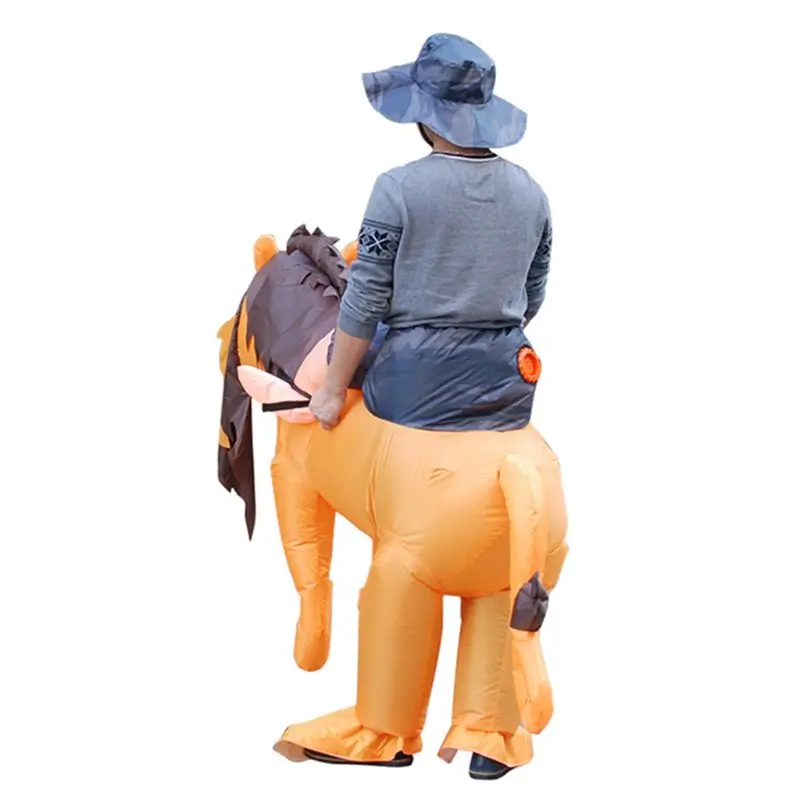 

Inflatable Mount Tiger Lion Costume Fancy Dress Cosplay Halloween Theme Party Toy Adults Holiday Performance Prop