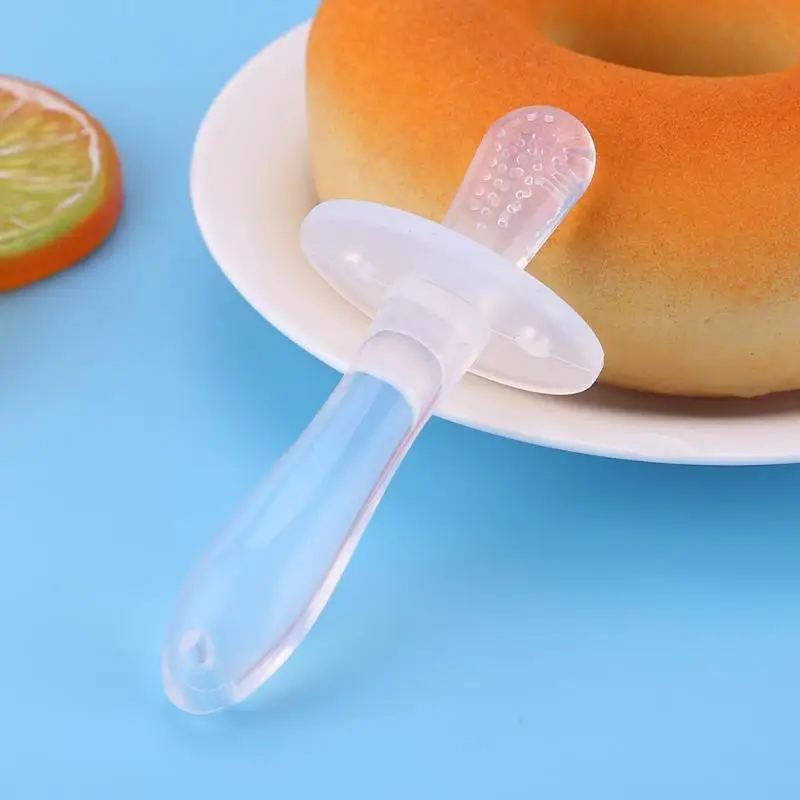 

Safe Baby Silicone Teether Stick Environmentally Silicone Teething Stick Toddler Chews Teether Toothbrush Dental Care Baby Care