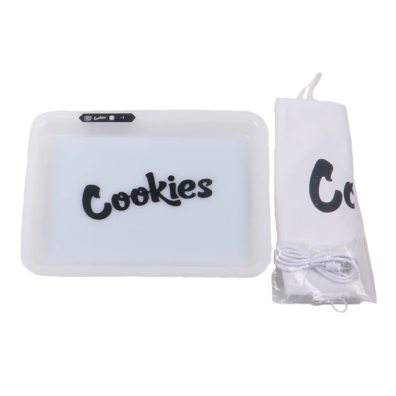 

New Upgrade LED Lights Rolling Tray Rechargeable Glowing Lighted Lit Glow Tobacco Tray Cigarette Rolling Tray Gift for Boyfriend