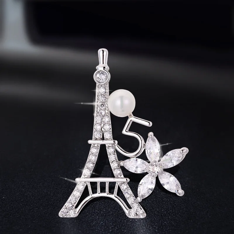 

2021 Trend Animal and Flower Brooch Women's Elegant Fashion Brooch Crystal Wedding Jewelry High Quality