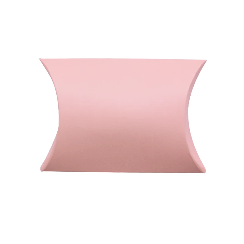 Pink 50 шт., новинка, бумажная подушка, Подарочная коробка, коробки для конфет, аксессуары для поставки, свадебные украшения, подарочные коробки - Цвет: Pink