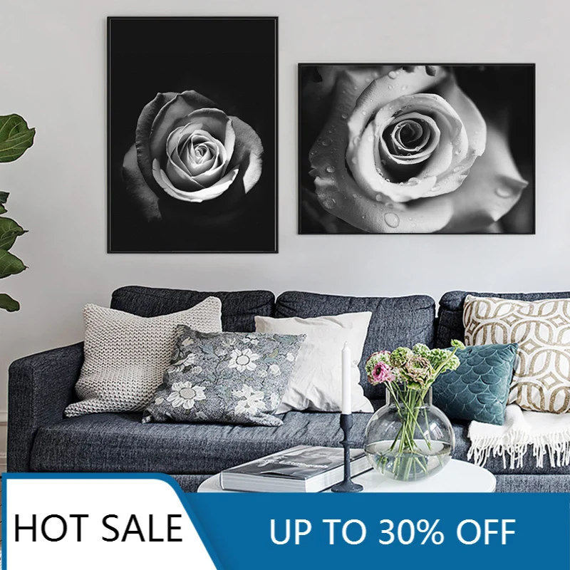 Минималистичная Черно Белая настенная Картина на холсте постеры принты