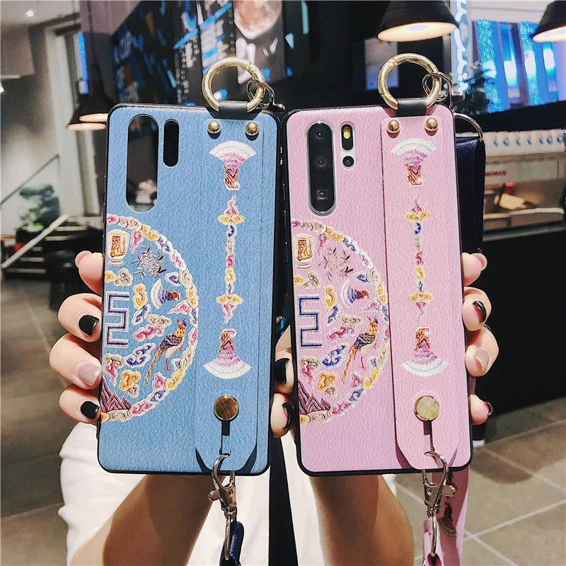 Роскошный чехол s для huawei P30 P20 mate 20 30 Pro Honor 10 Lite Play 3 Nova 4 8X задняя крышка чехол с держателем ремешок браслет-кольцо