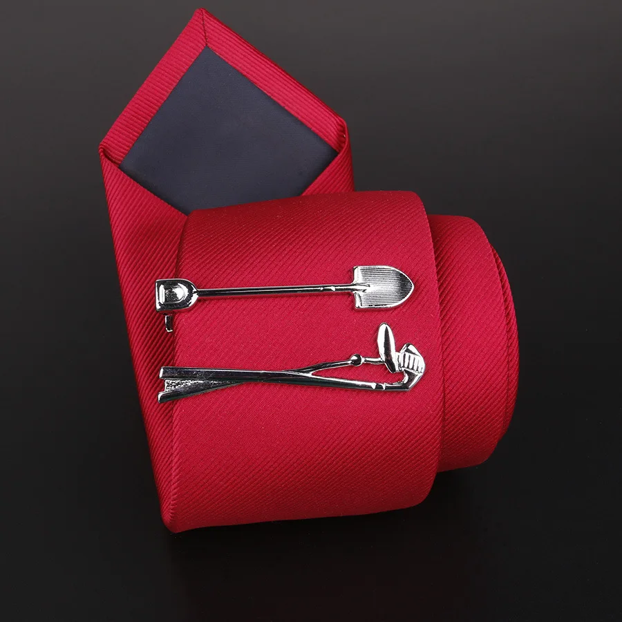 Металлический мужской зажим для галстука Linbaiway мягкий классический галстук