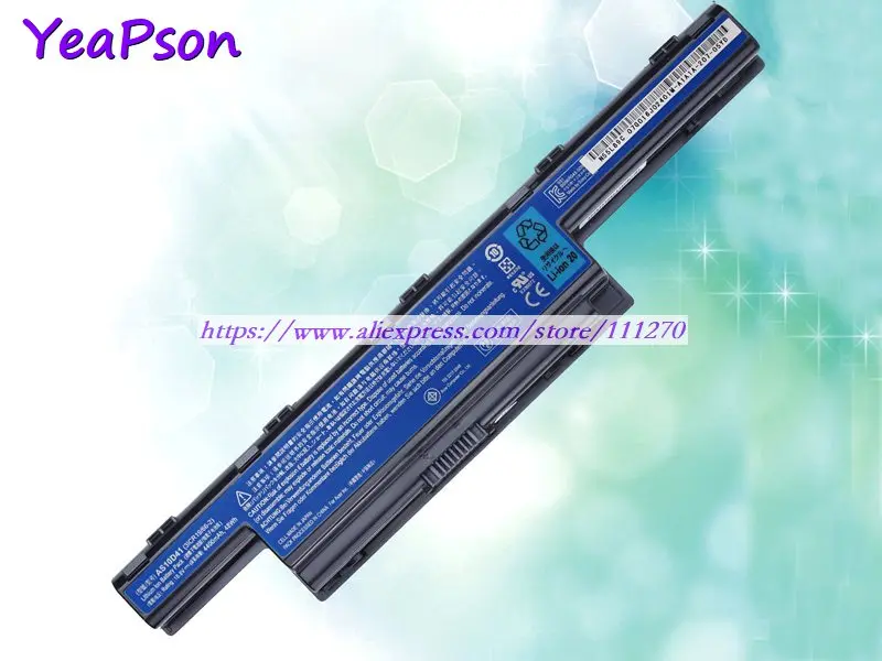 Аккумулятор Yeapson AS10D41 AS10D51 AS10D61 AS10D71 10 8 В 4400 мА · ч для ноутбуков Acer Aspire 4551 4738 4741 5552 5741