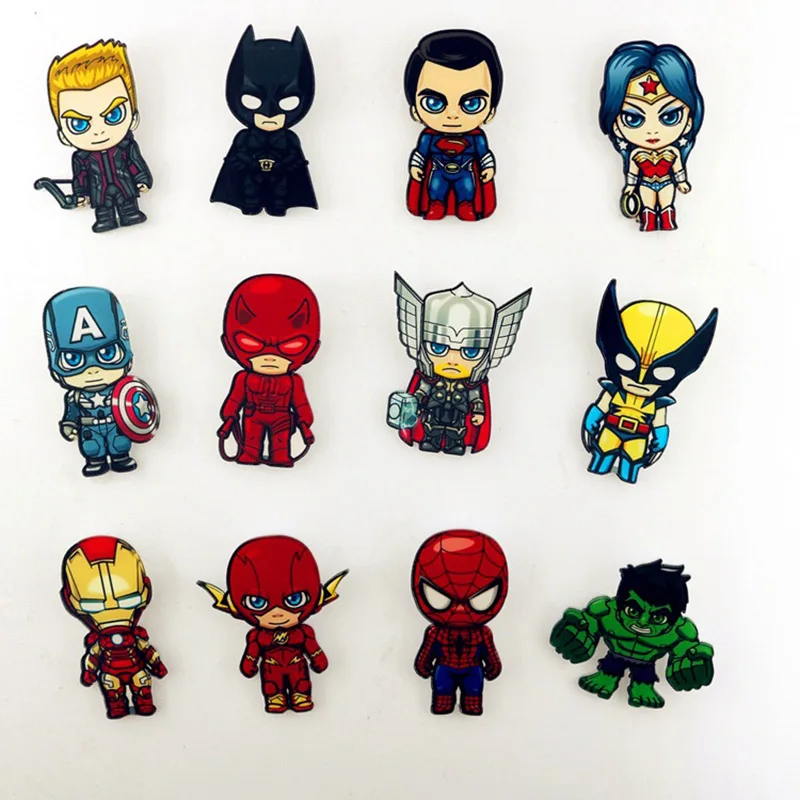 12 шт. значки Marvel брошь Мститель булавки Тора Ювелирное Украшение для фильма