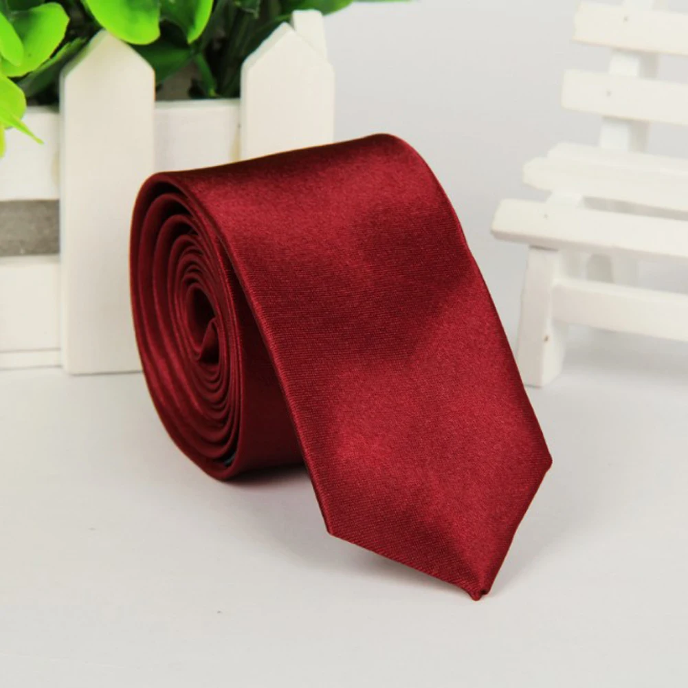 

Men necktie Arrow Skinny Red Necktie Casual Slim Fit Tie Solid Skinny Necktie Formal Wedding Party 5cm Ties Man Narrow Neckties