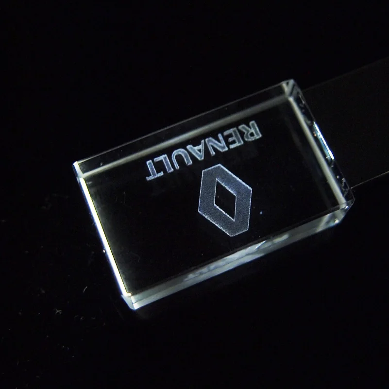 64 Гб 128 ГБ настраиваемый кристалл USB флэш накопитель 4G 8G 16GB 32GB светодиодный для