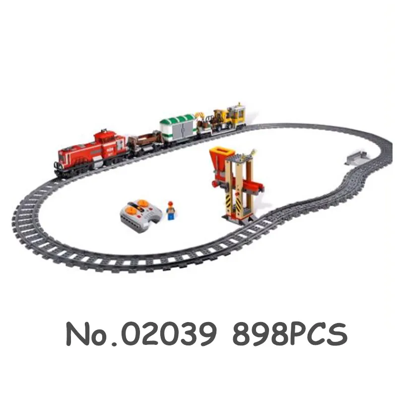 20039 with Motor 02009 02039 02010 город грузовой пассажирские Инженерная техника RC скорость электродвигателей железнодорожного вокзала 3677 60051 строительные блоки, кирпичные игрушки - Цвет: 20039 with Motor