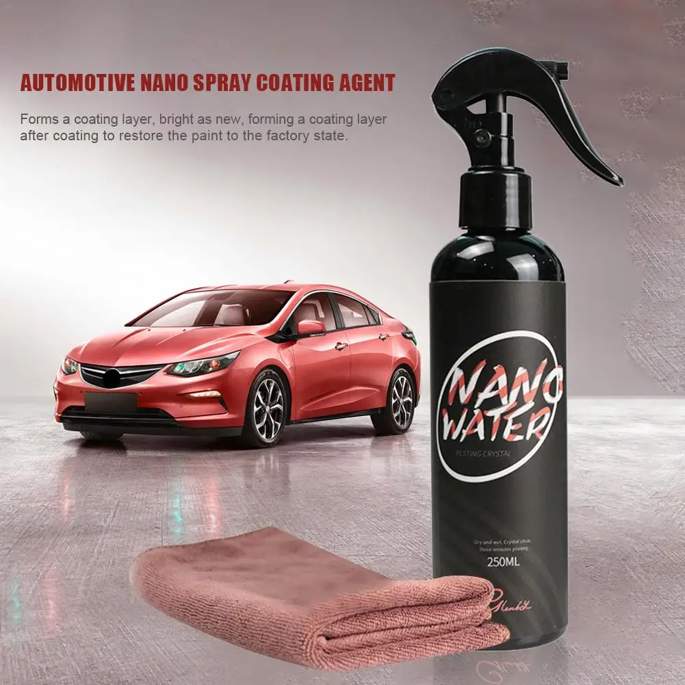 

250ML Car Nano Spray Coating Agent Polish Wax Ceramic Coating Glass Plated Crystal Liquid Hydrophobic Waterproof Agent