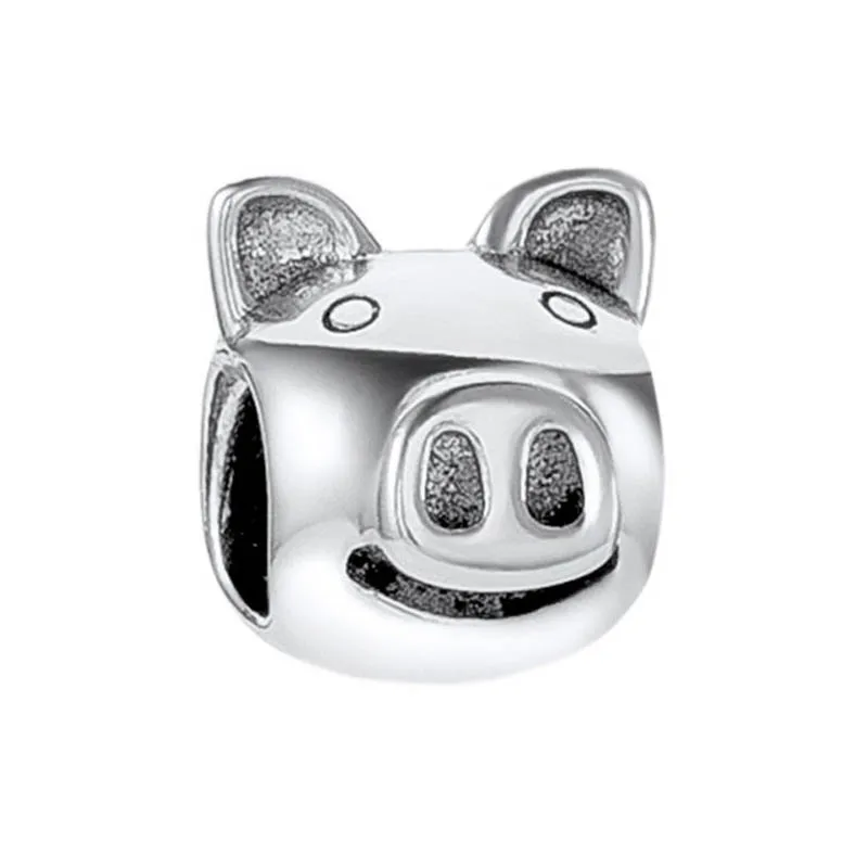 

Top Quality Cute Pig Animal Beads Charms fit Women Bracelets & Bangles 925 Sterling Silver Jewelry