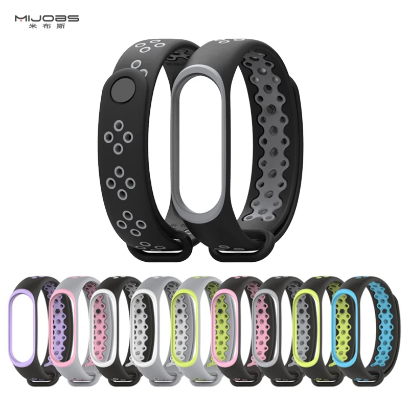 Mi jobs mi Band 4 Pulseira силиконовый ремешок спортивный модный браслет ремень для Xiaomi mi 4 3 ремешка Correa mi Band 3 Аксессуары