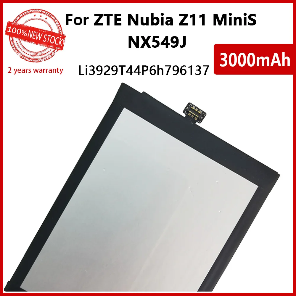 100% Оригинальный аккумулятор 3000 мАч Li3929T44P6h796137 для ZTE Nubia Z11 Mini S Z17 MiniS NX549 NX549J NX569 NX569J