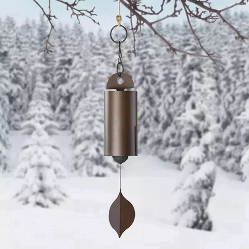 

New New Vintage Heroic Windbell Metal Wind Chimes Deep Resonance Serenity Bell For Outdoor Home Garden Courtyard Decoration