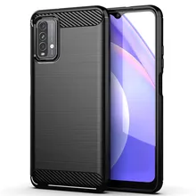 Carbon Fiber Bumper For Xiaomi Redmi 9 Power Case For Redmi 9 Power Poco M3 X3 Silicone Protective Phone Cover For Redmi 9 Power