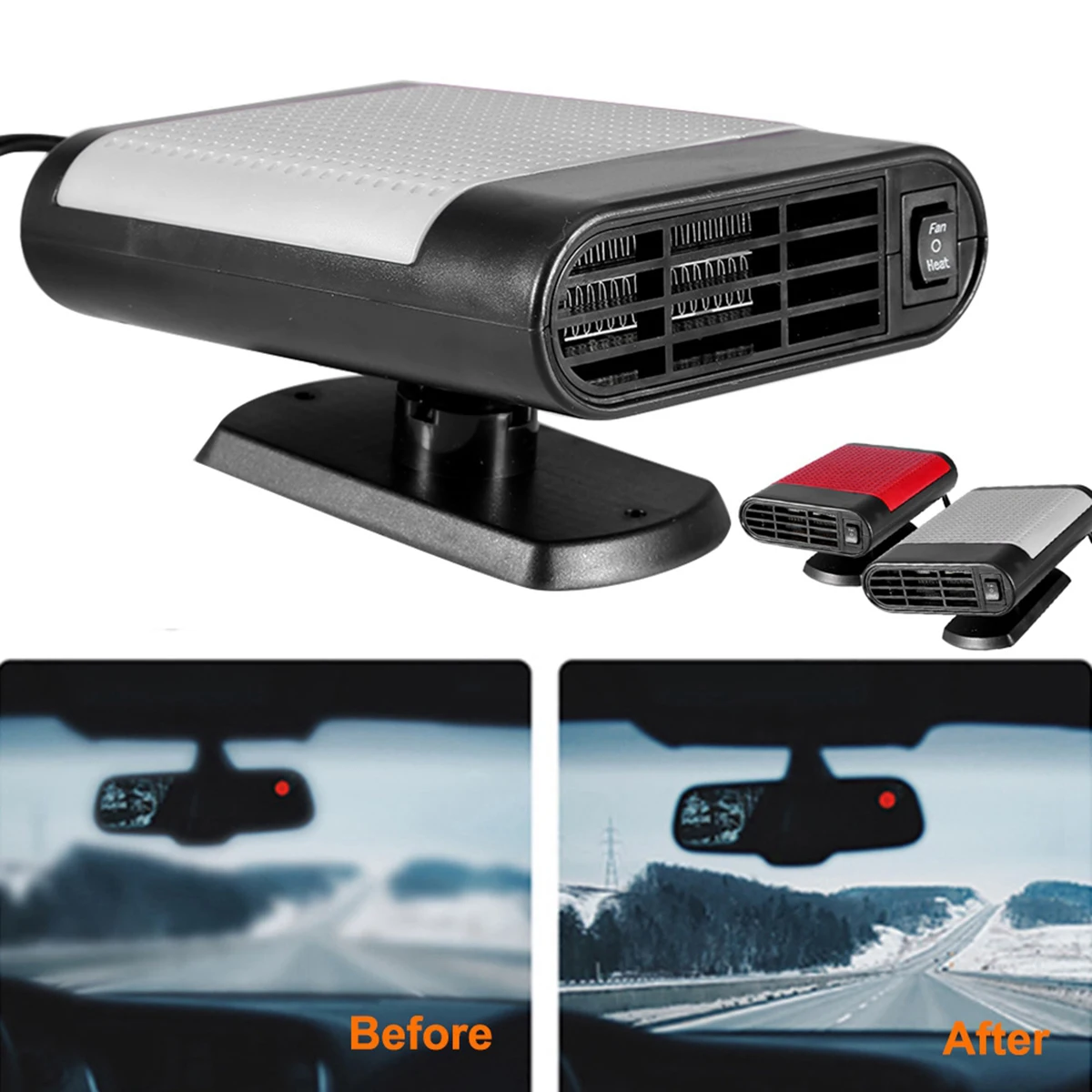 

Car Electric Window Heater Heating Dryer Windshield Fan Defroster Demister Portable Car Heater Fan Defroster Demisters 12V