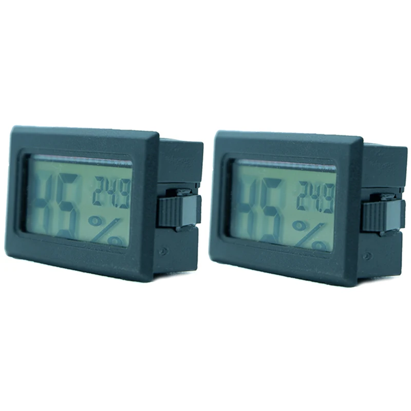 

1 Set Auto-sensing digital thermometer and hygrometer Poultry breeding climbing pet temperature hygrometer