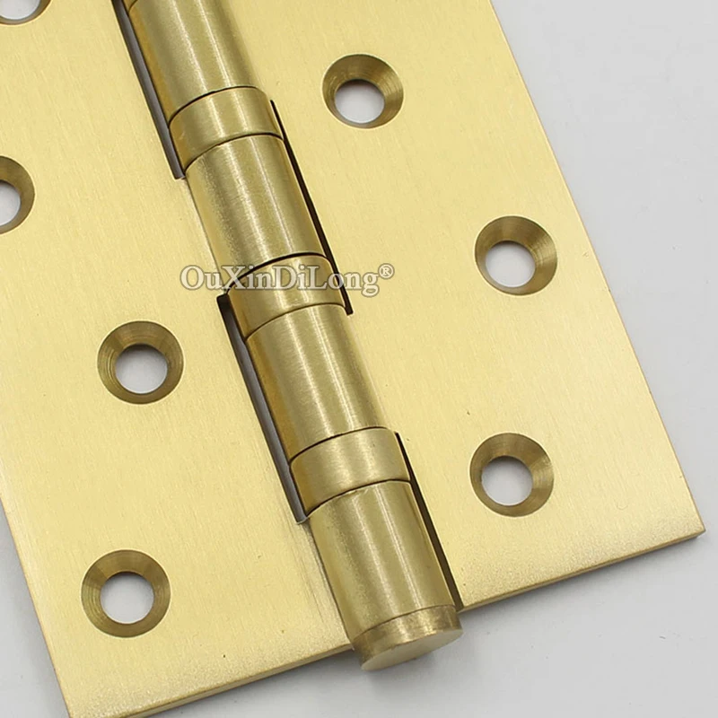 Бесплатная доставка 4 шт. Чистая латунь подшипниковые мебельные петли утолщаются