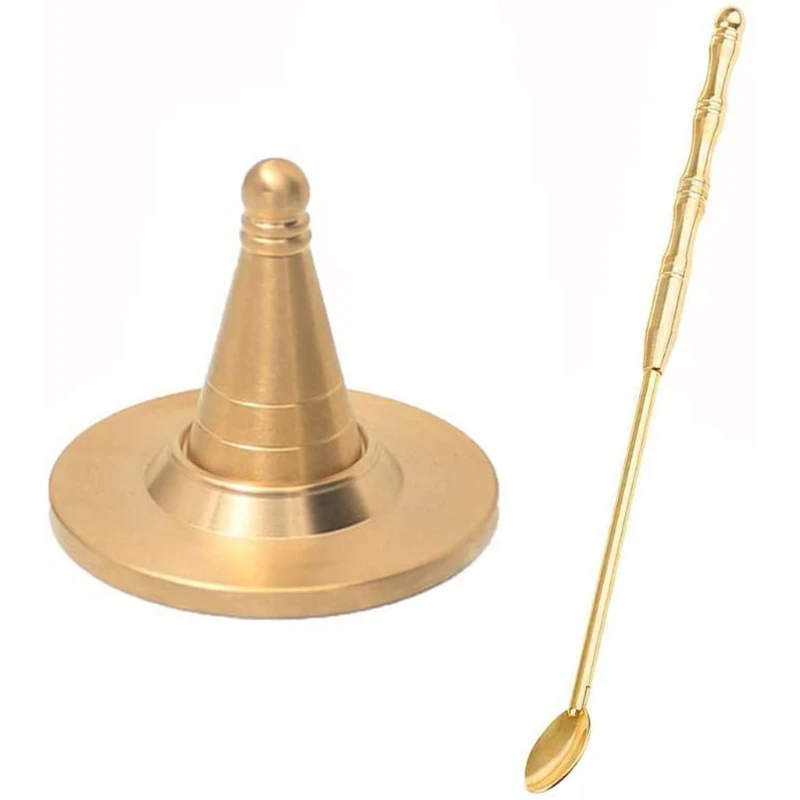 

Brass Incense Cone Mold Incense Cone Making Molds Incense Stick Stove Holder DIY Incense Tower Making Kit for Home G99A