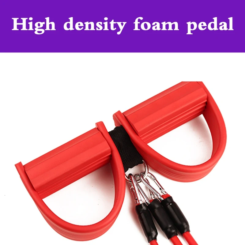 

3In1 Multifunction Strong Fitness Yoga Resistance Band Latex Pedal Exerciser Sit-Up Yoga Fitness Gear Legs Pull Pedal Exerciser