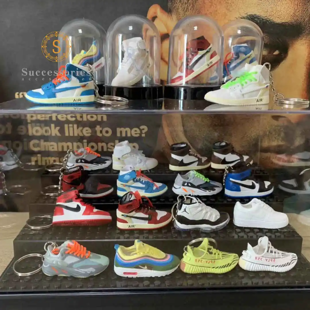 Дропшиппинг aj деревянные часы offwhite Chicago Unc NRG 1 3D мини-кроссовки спортивная обувь, кроссовки брелоки