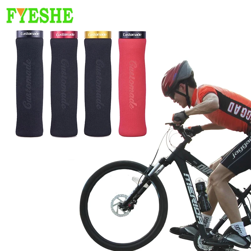 

Bicycle Handlebar Grips Super Soft Cycling Sponge Bar Comfortable Anti-skid Road Mountain Bike BMX Bike Grip Aluminum Lock