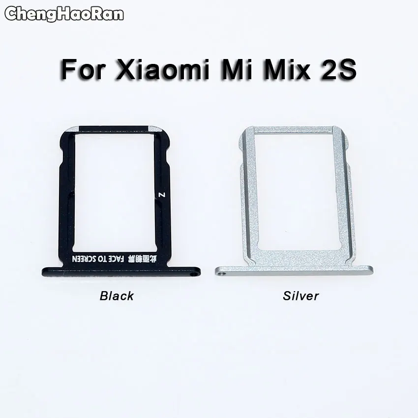 Новый лоток для SIM карты ChengHaoRan черный серебристый слот адаптер Xiaomi Mi MIX 2 2S Mix2 Mix2s