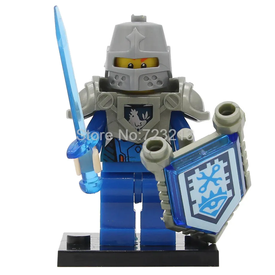 A Одна совместимых Nexoed Knights замок фигурка воинов мультфильм строительные блоки наборы модели Кирпичи игрушки для детей - Цвет: A
