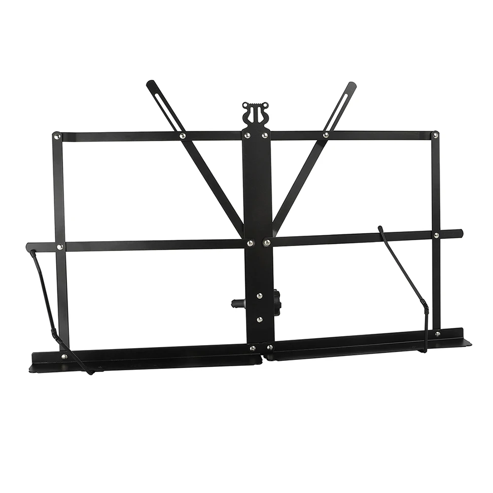 

Portable Folding Sheet Music Stand with Adjustable Angle Desktop Music Stand Metal Foldable Book Holder