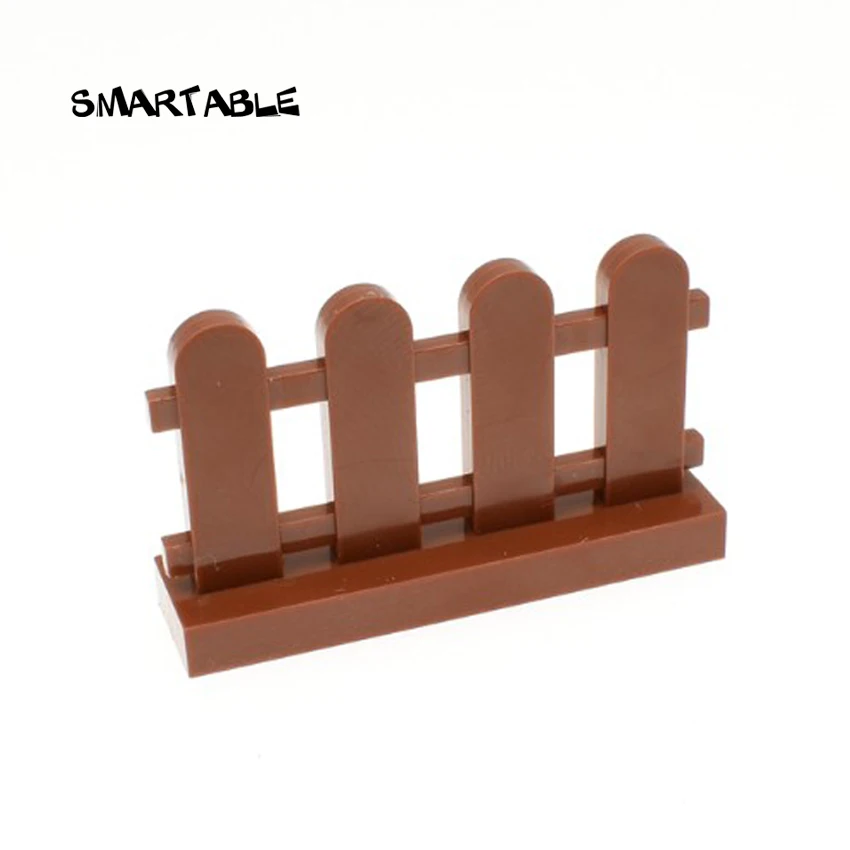 Забор Smartable 1x4x2 садовый строительный блок детали MOC игрушки для детей креативная