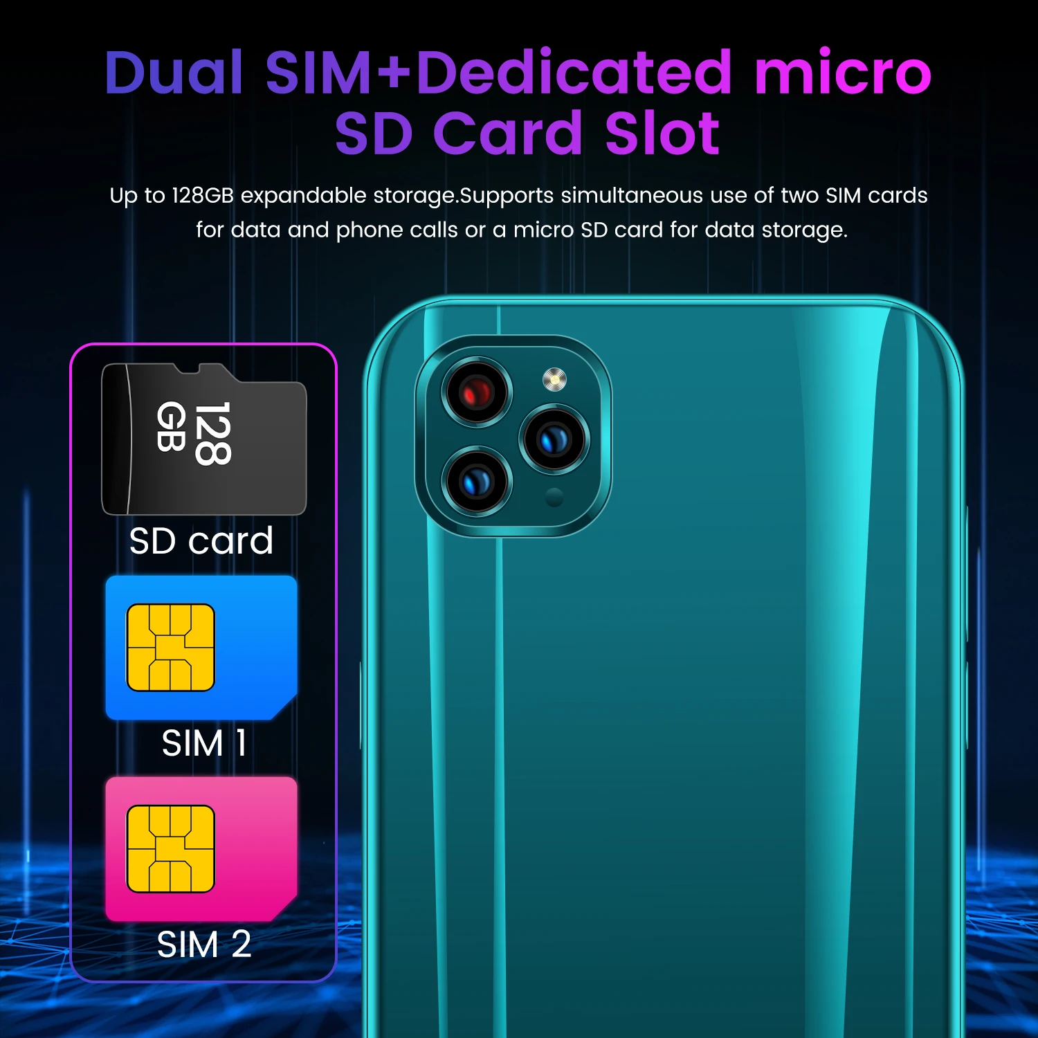 

I12 Android MTK6598 8 + 128 13 + 18 SIM