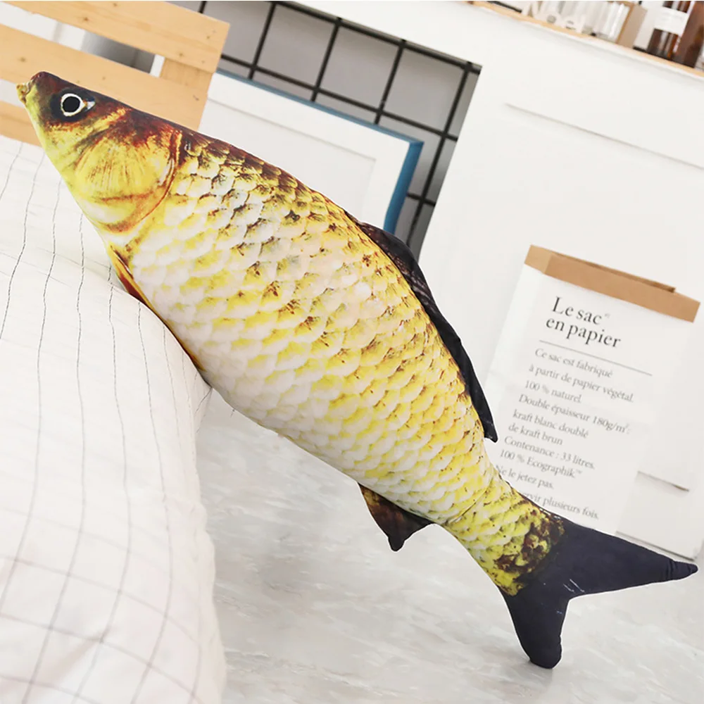 1 шт. моделирование животных Карп Мягкие плюшевые рыбы игрушки Подушка