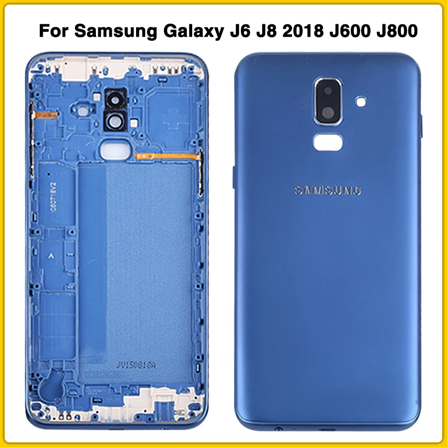 Чехол на заднюю панель для samsung Galaxy J6 J8 J600 J600F J800 J800F задняя крышка на батарейках задняя крышка на дверь