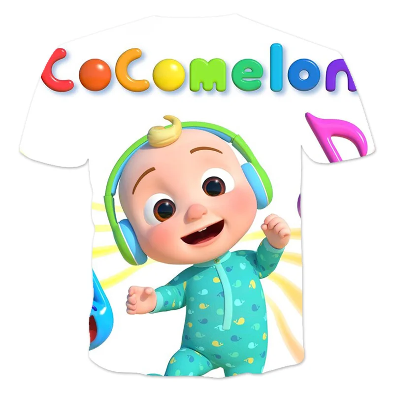 

2021 Hip-Hop Cocoon Summer New Boy/Girl Short-Sleeved T-Shirt 3D Printing O-Neck Fashion Trend Cartoon Anime T-Shirt 4T-14