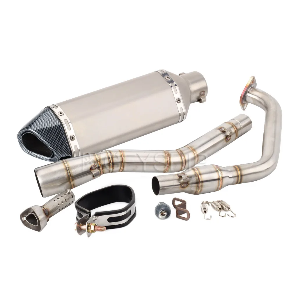H Для Yamaha YZF R125 R15 V3 YZF-R125 YZF R15 V3 Escape Slip-on мотоцикл Akrapovic выхлопная и Соединительная труба - Цвет: H
