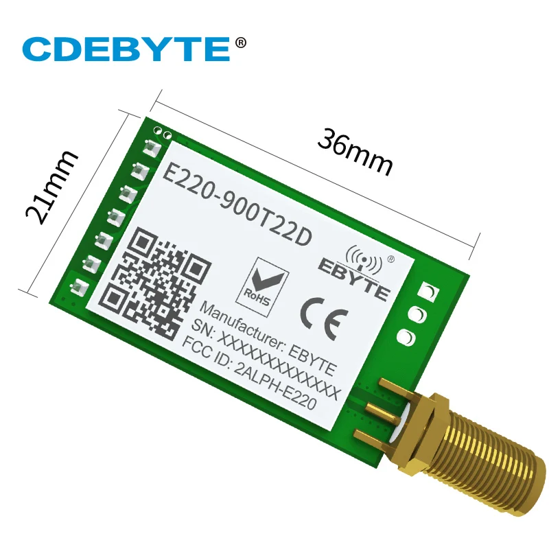 E220 900T22D LoRa беспроводной UART модуль RSSI ISM 868 МГц 915 22dBm широкий спектр интерфейс SMA K