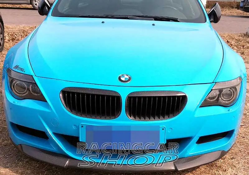 Vos style настоящий карбоновый передний бампер спойлер для BMW E63 E64 M6 2004 2010