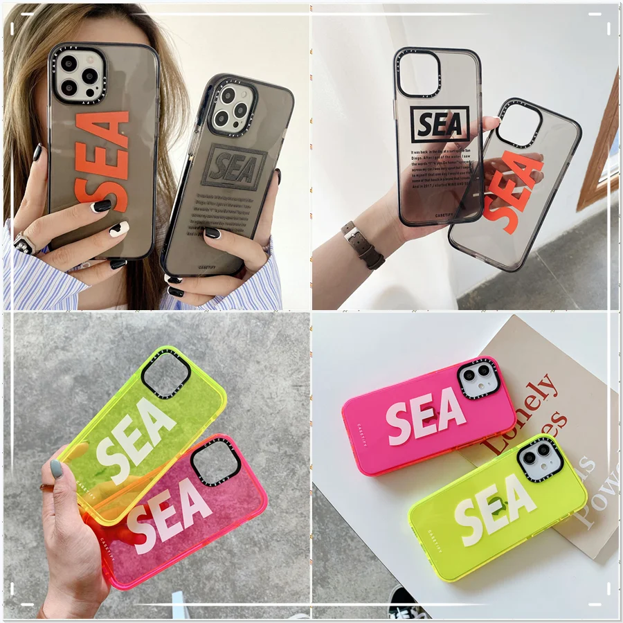 Модный чехол для телефона с надписью Tide IPhone 12 11 Pro X XR XS MAX 7 8 6 Plus простой мягкий