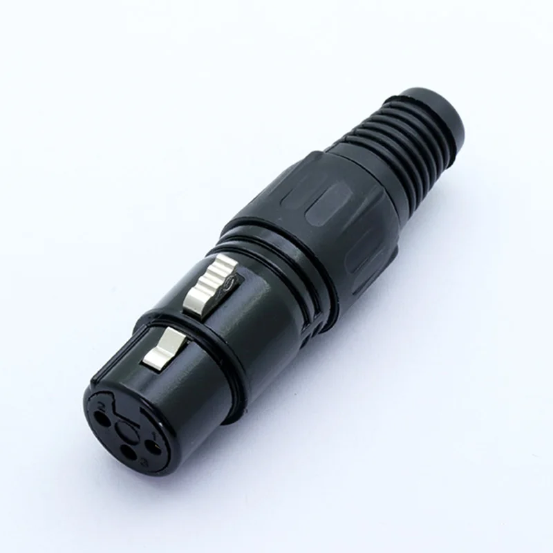 1 шт. XLR штекер или гнездо разъема 3 контакта черный цвет Микрофон MIC