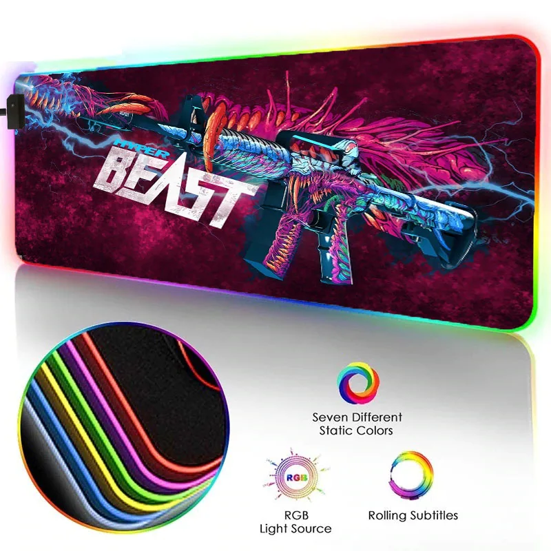 Коврики для мыши MRGBEST Hyper beast рекламные сшитые края настольные коврики необычный