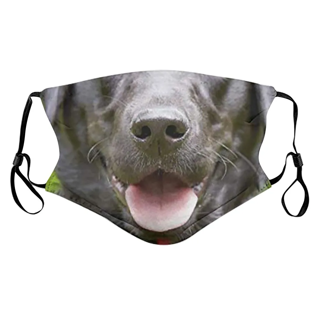 1 шт. маска для рта с фильтрами изображением кота взрослых мужчин и женщин в