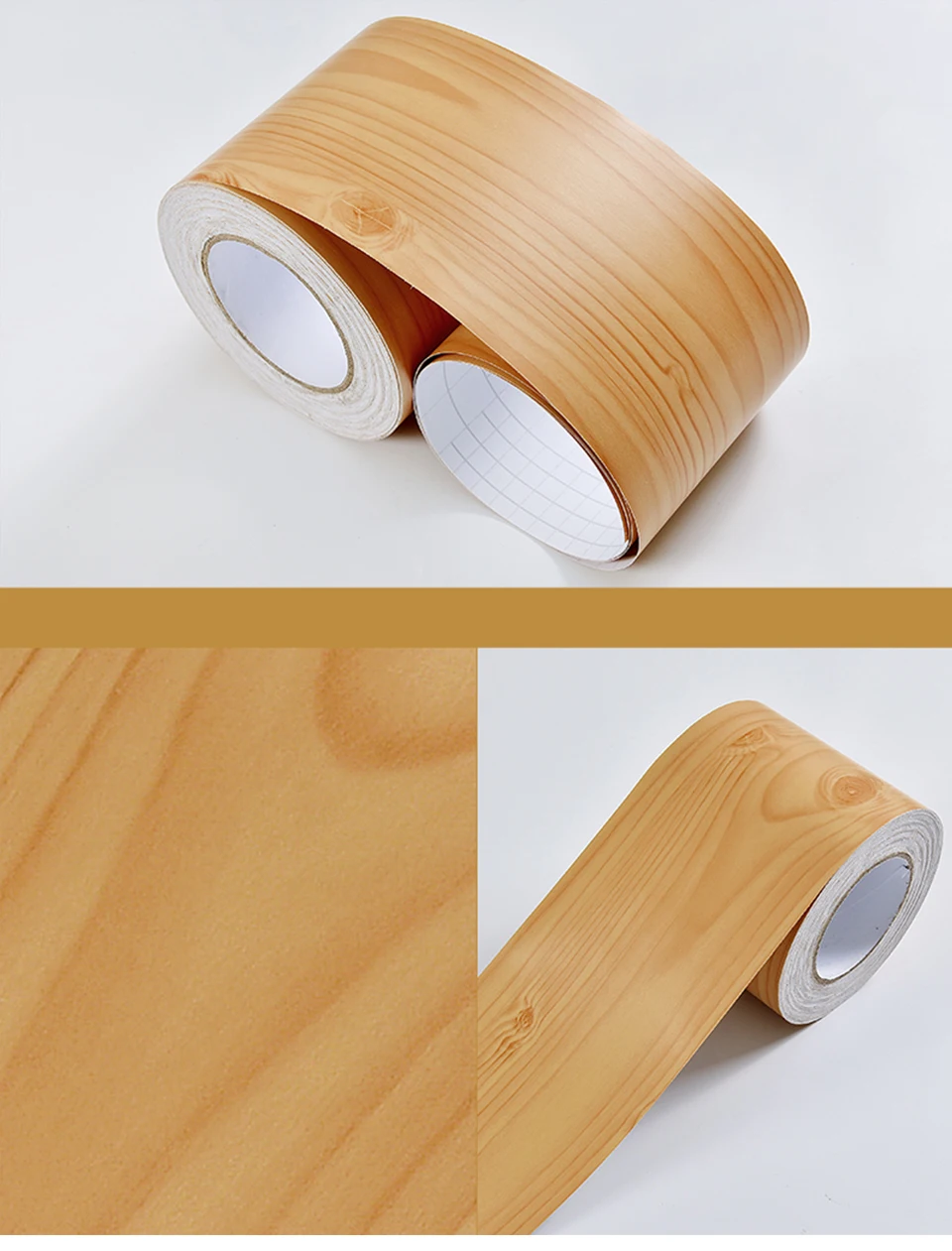 DIY самоклеящаяся напольная контактная бумага деревянный стиль окантовочная линия наклейка Водонепроницаемая виниловая линия талии настенная бумага домашний декор