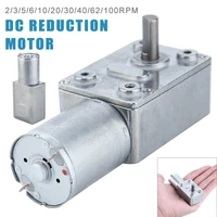 dc 12v gear reduction motor worm reversible high torque turbo geared motor 2 100rpm mayitr mini electric gearbox reducer